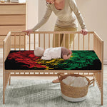 Rasta Lion Print Baby Crib Sheet