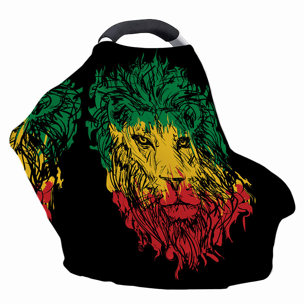 Rasta Lion Print Baby Seat Cover