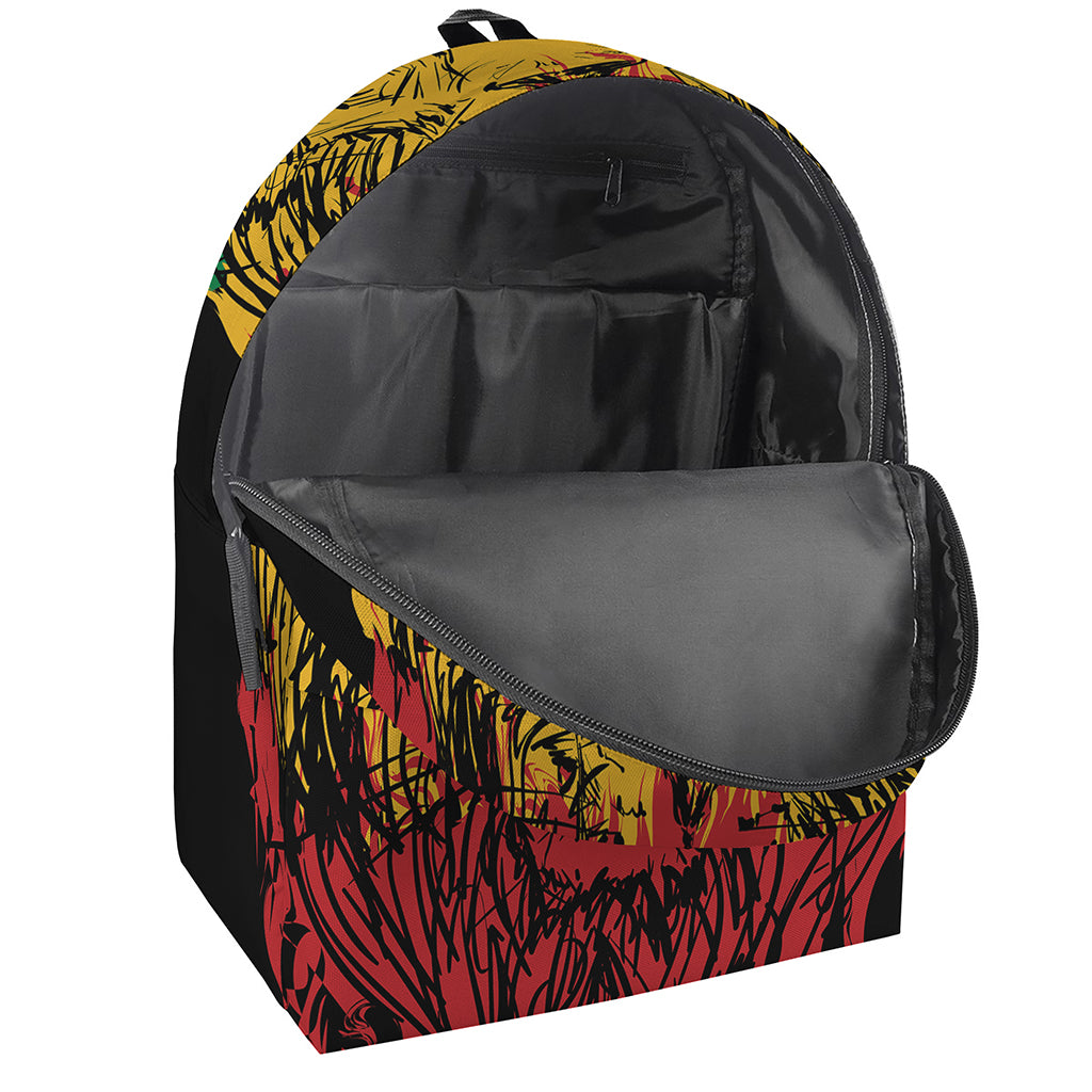 Rasta Lion Print Backpack