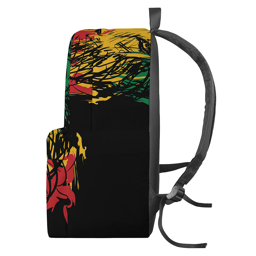 Rasta Lion Print Backpack