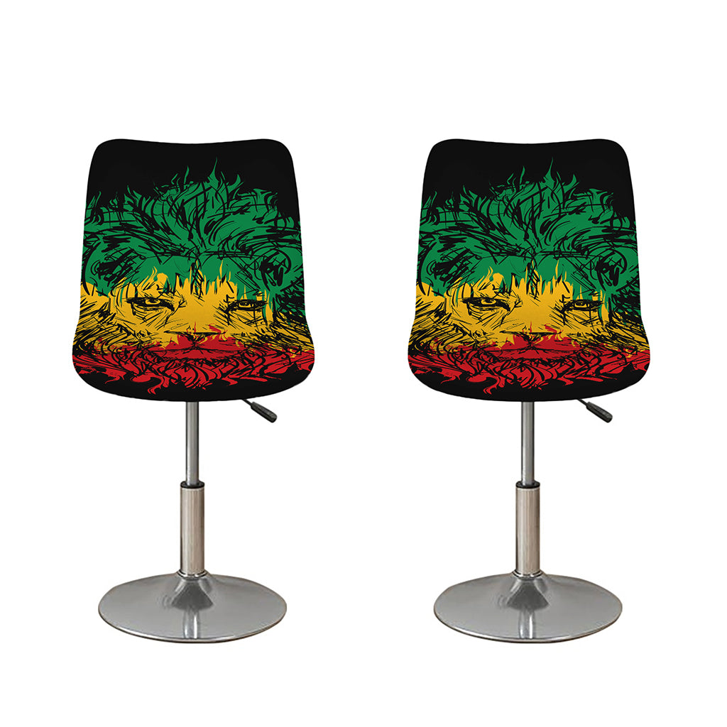 Rasta Lion Print Bar Stool Covers