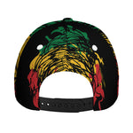 Rasta Lion Print Baseball Cap