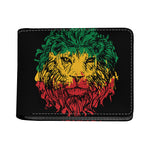 Rasta Lion Print Bifold Wallet
