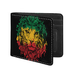 Rasta Lion Print Bifold Wallet