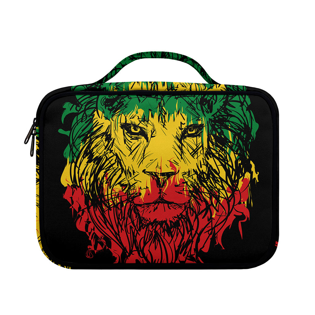 Rasta Lion Print Briefcase Bible Bag