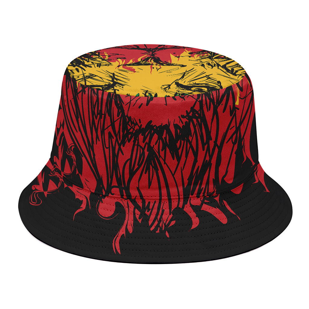 Rasta Lion Print Bucket Hat