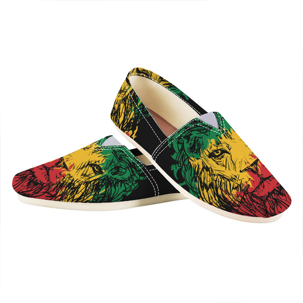 Rasta Lion Print Casual Shoes