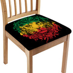 Rasta Lion Print Chair Cushion Cover