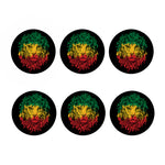 Rasta Lion Print Coaster Set