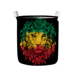 Rasta Lion Print Collapsible Laundry Basket