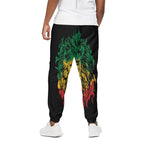 Rasta Lion Print Cotton Pants