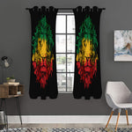 Rasta Lion Print Curtain