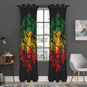 Rasta Lion Print Curtain