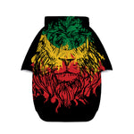 Rasta Lion Print Dog Zip Up Hoodie