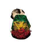 Rasta Lion Print Dog Zip Up Jacket