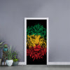 Rasta Lion Print Door Sticker