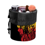 Rasta Lion Print Drawstring Makeup Bag