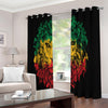 Rasta Lion Print Extra Wide Grommet Curtains