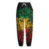 Rasta Lion Print Fleece Lined Knit Pants