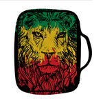 Rasta Lion Print Front Pocket Bible Bag