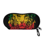 Rasta Lion Print Glasses Case