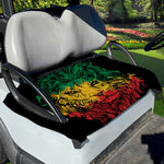 Rasta Lion Print Golf Cart Seat Cover