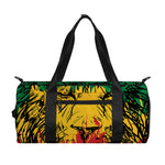 Rasta Lion Print Gym Bag