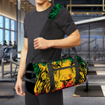 Rasta Lion Print Gym Bag