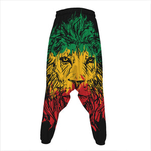 Rasta Lion Print Hammer Pants