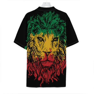 Rasta Lion Print Hawaiian Shirt