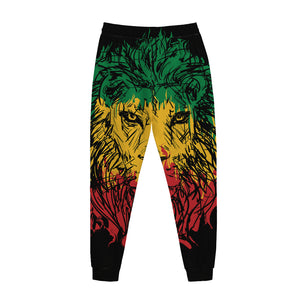 Rasta Lion Print Jogger Pants