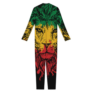 Rasta Lion Print Jumpsuit