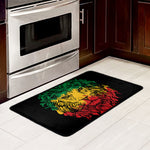 Rasta Lion Print Kitchen Mat