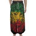Rasta Lion Print Lantern Pants
