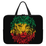 Rasta Lion Print Laptop Sleeve With Handle