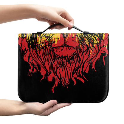 Rasta Lion Print Leather Bible Cover