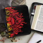 Rasta Lion Print Leather Bible Cover