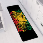 Rasta Lion Print Long Kitchen Mat
