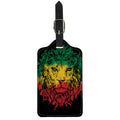 Rasta Lion Print Luggage Tag