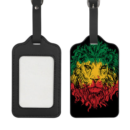 Rasta Lion Print Luggage Tag