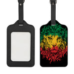 Rasta Lion Print Luggage Tag