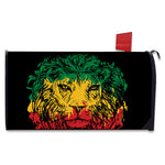 Rasta Lion Print Mailbox Cover