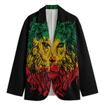 Rasta Lion Print Men's Blazer