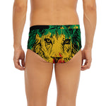 Rasta Lion Print Men's Briefs