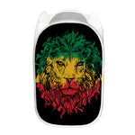 Rasta Lion Print Mesh Laundry Hamper