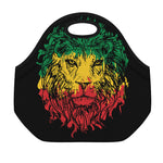 Rasta Lion Print Neoprene Lunch Bag