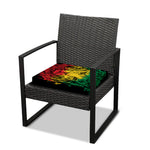 Rasta Lion Print Outdoor Seat Cushion Cover