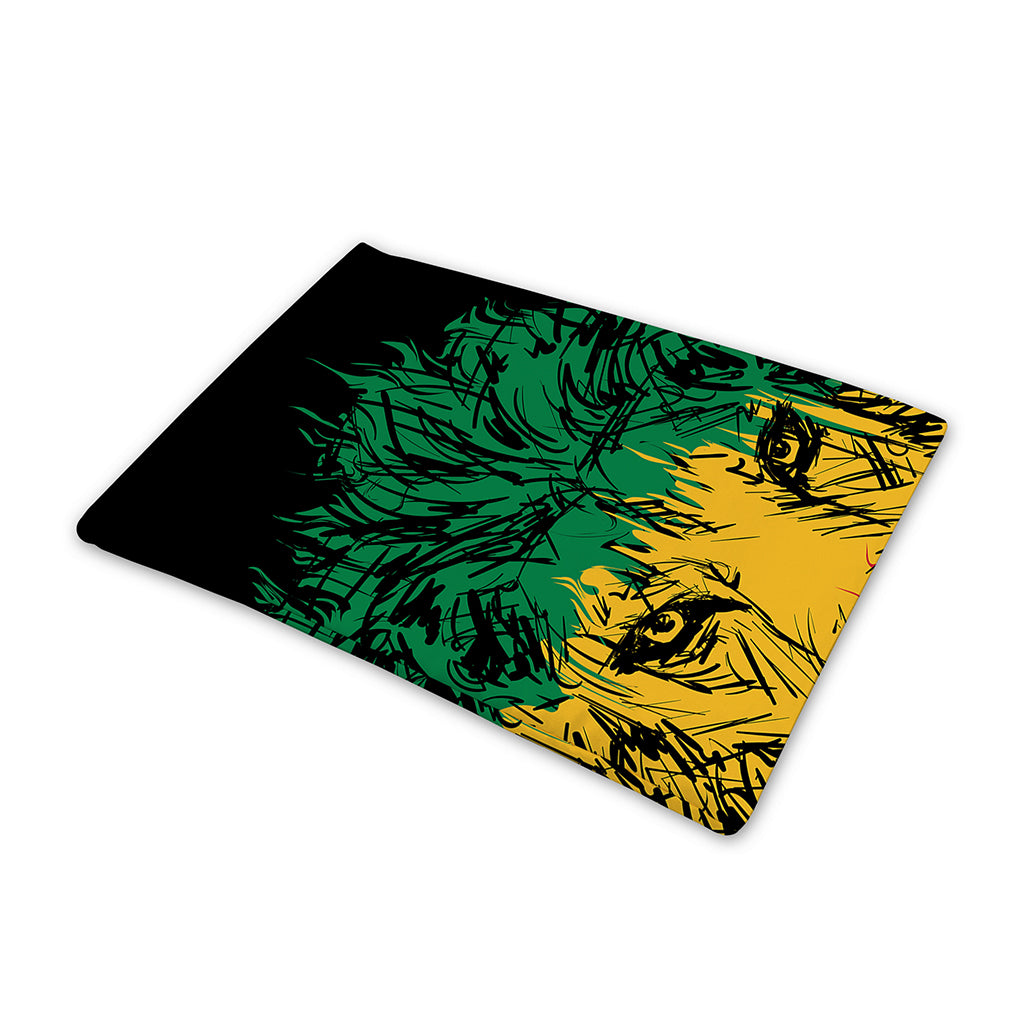 Rasta Lion Print Pet Cooling Mat Cover