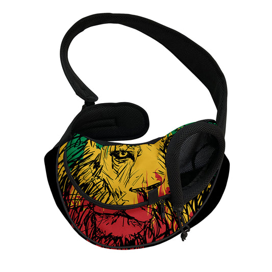 Rasta Lion Print Pet Sling Carrier