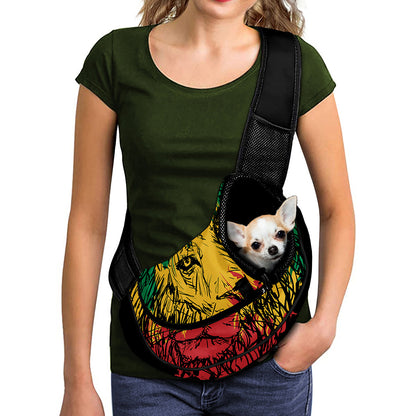 Rasta Lion Print Pet Sling Carrier